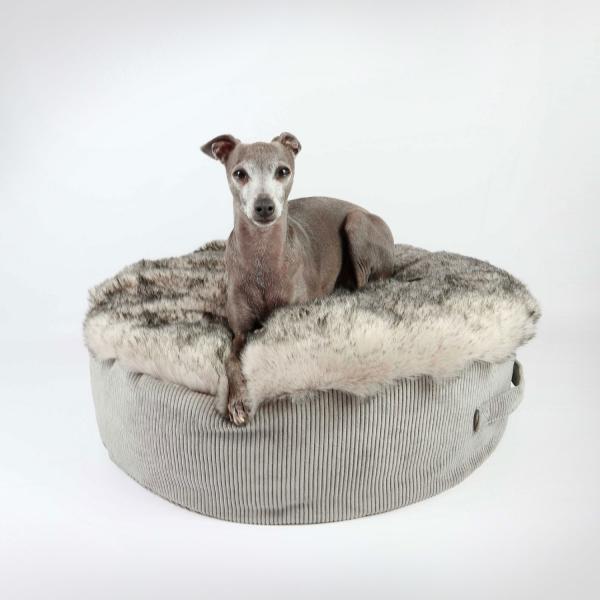 Orthopädisches Hundebett FiouStar Aspen Cord Grey